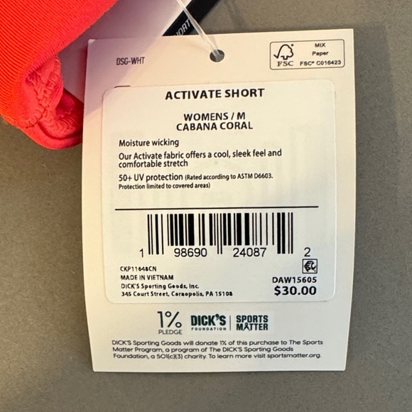 DSG Women's Red Bicycle Athletic Shorts Size M Runs Small - Picture 4 of 7